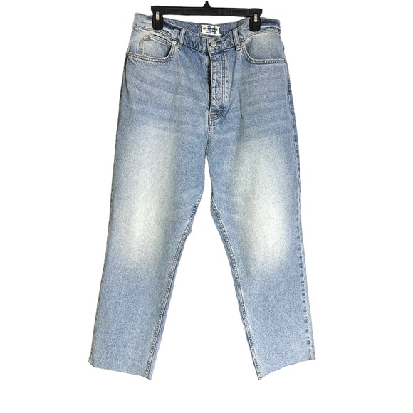 Free People Georgine Mom Crvy Jean Button Fly High Rise Size 34 NWOT - Picture 6 of 11